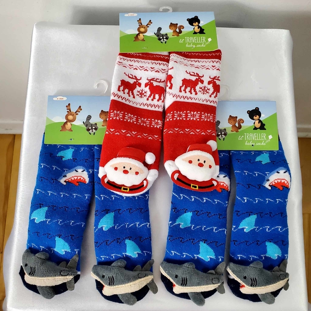 Bundle Of 3 Baby socks 6-12 months